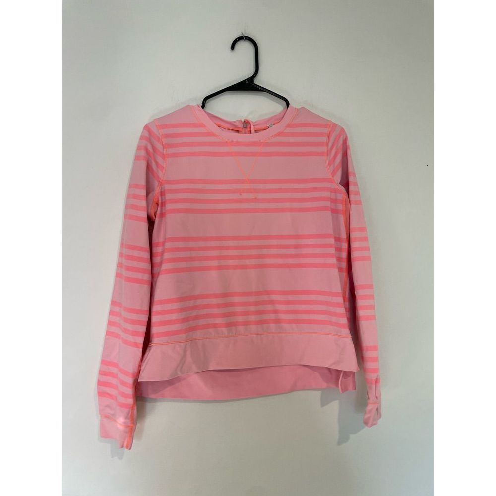 Lululemon Warm-up Coral Stripe Long Sleeve-8